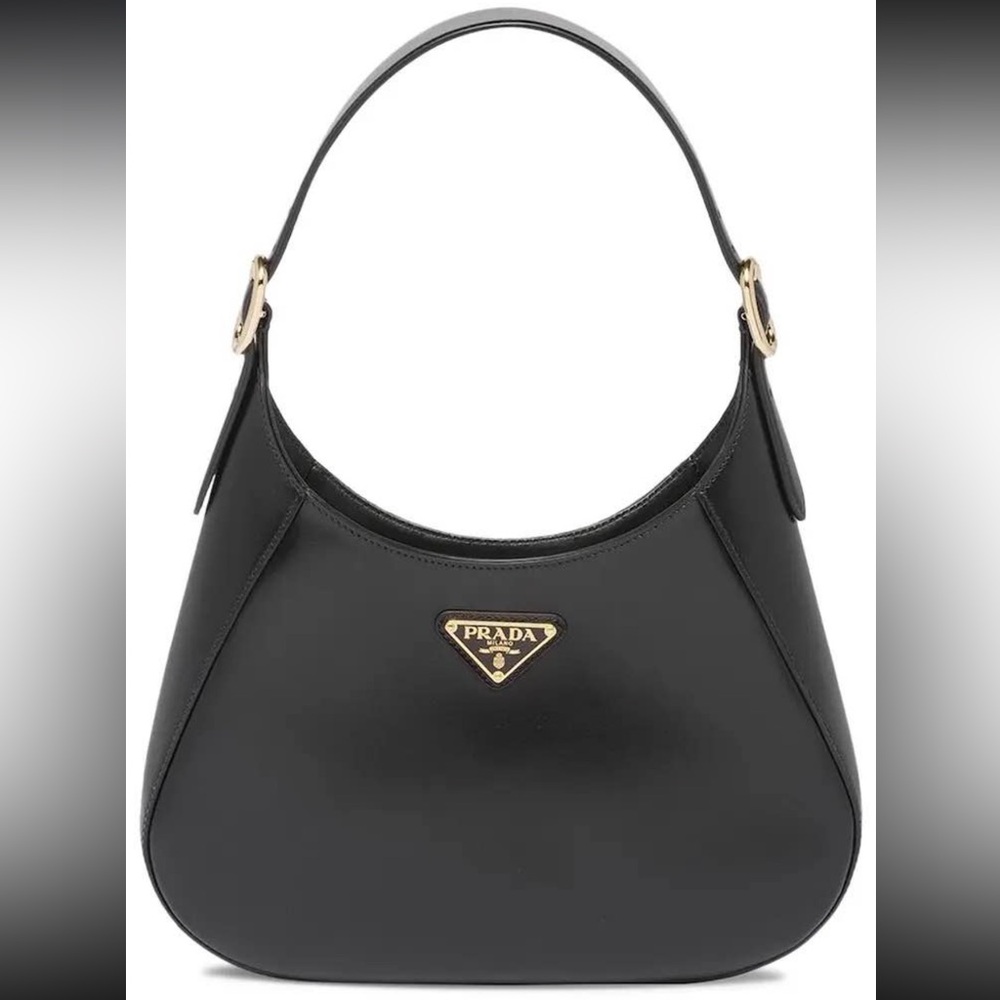 Prada Cleo Leather Brushed Leather Shoulder Bag